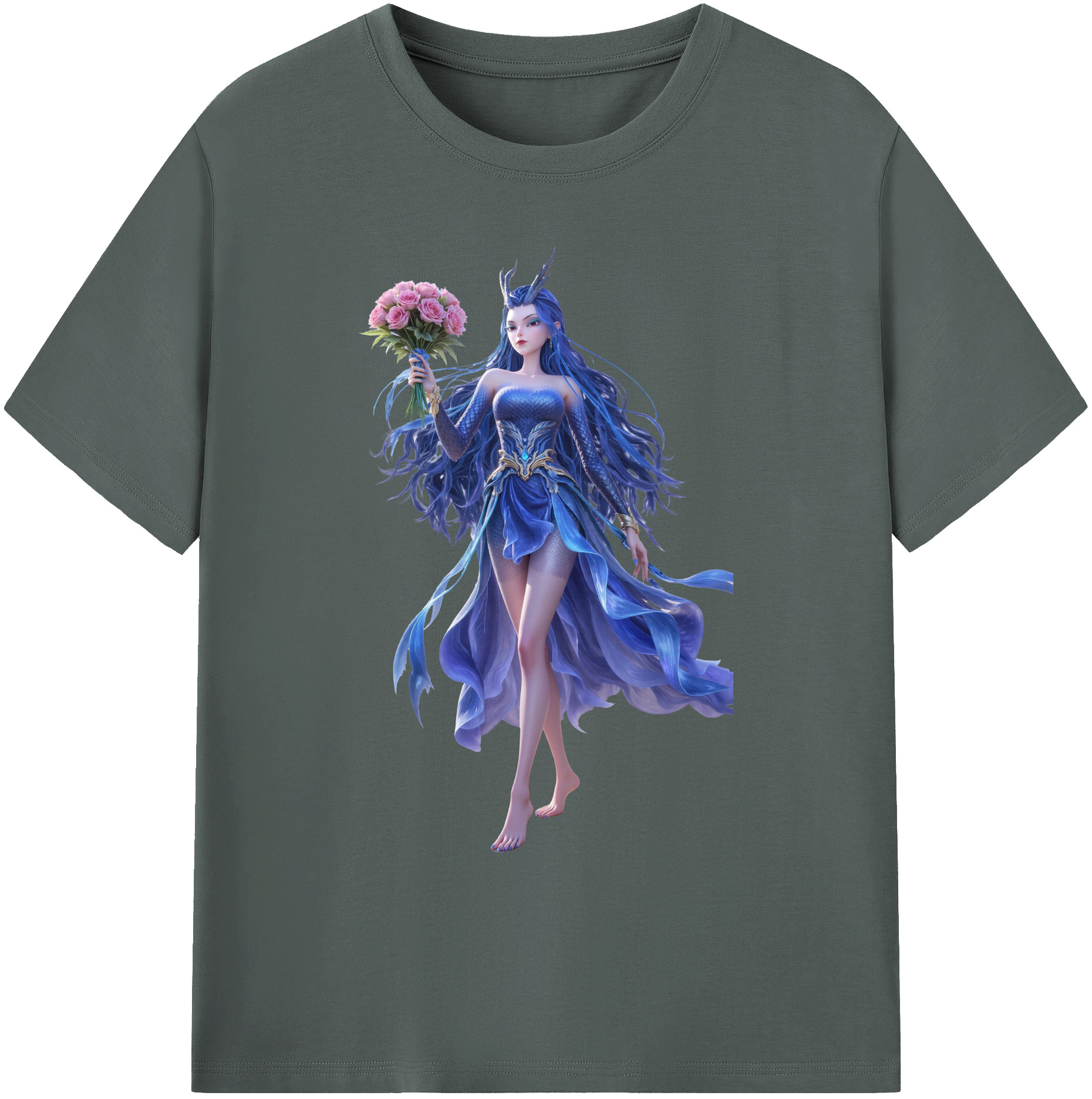 （画像用） Ne Zha 2 ナタ 魔童の大暴れ 綿100％ メンズ半袖Tシャツ｜肌触りやわらか＆通気性